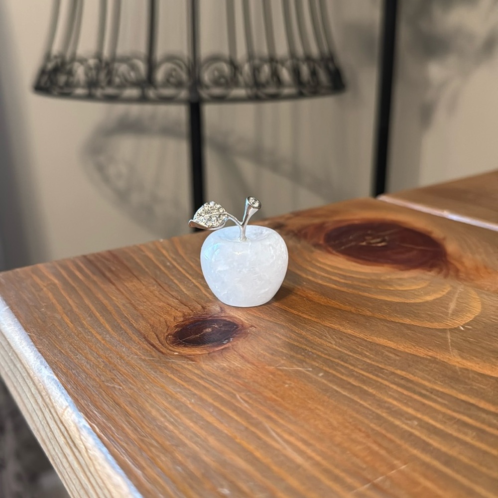 Clear Quartz Crystal Apple